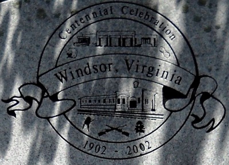 Detail of the centennial celebration seal. image. Click for full size.