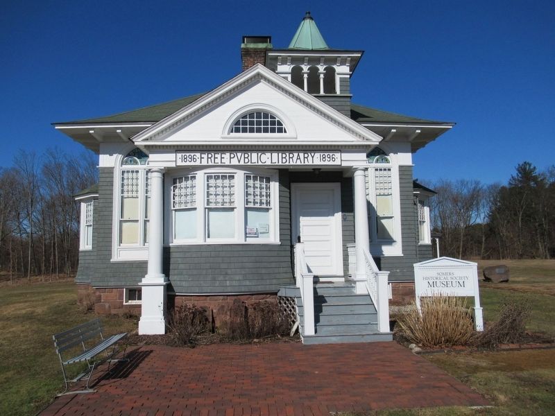 The Somers Free Public Library 1896, now the Somers Historical Society Museum image. Click for full size.