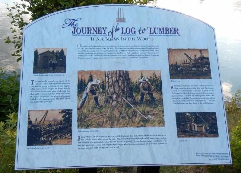 Journey of the Log to Lumber Marker image. Click for full size.