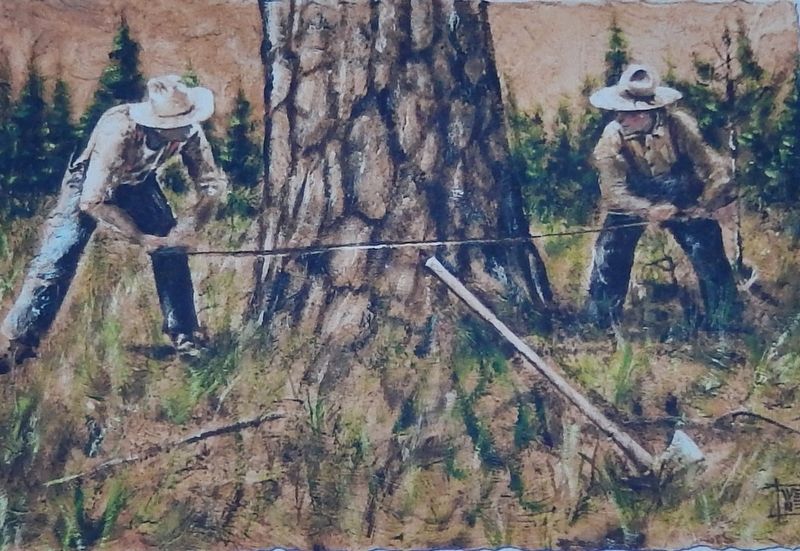 Marker detail: Fallers using the Misery Whip. Click for full size. Marker detail: Fallers using the Misery Whip image. Click for full size.