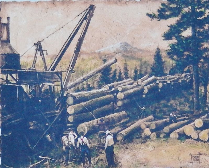 Marker detail: McGiffert loader in the woods. Click for full size. Marker detail: McGiffert loader in the woods image. Click for full size.