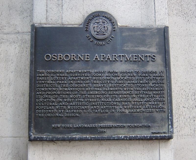Osborne Apartments Marker image. Click for full size.