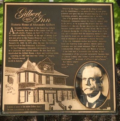 Gilbert Inn - 1892 Marker. Click for full size. Gilbert Inn - 1892 Marker image. Click for full size.