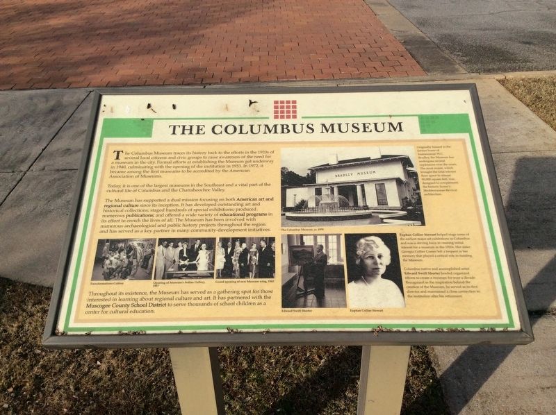 The Columbus Museum Marker image. Click for full size.
