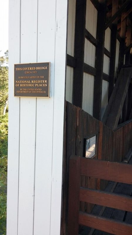 Antelope Creek Bridge NRHP plaque image. Click for full size.