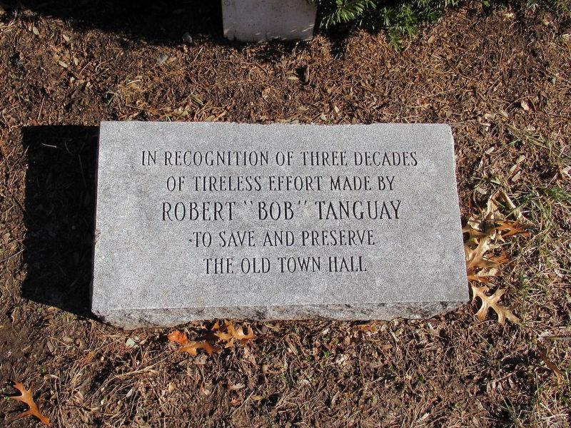 Stone in front of the Old Town Hall, next to the Enfield Marker. Click for full size. Stone in front of the Old Town Hall, next to the Enfield Marker image. Click for full size.