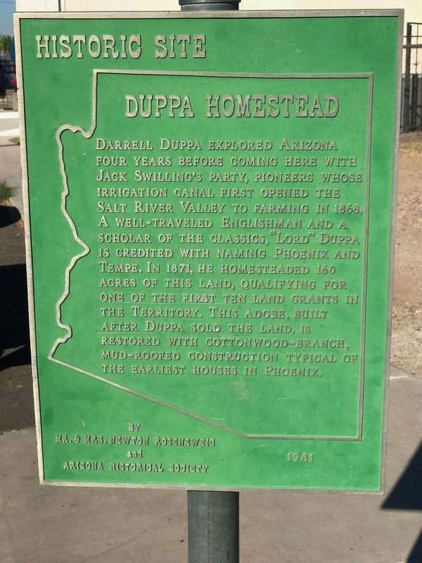 Duppa Homestead Marker image. Click for full size.