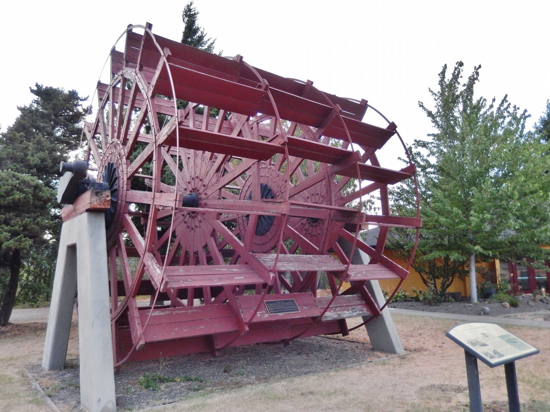 The Henderson Marker (<i>wide view; the Henderson Paddle Wheel in background</i>). Click for full size. The Henderson Marker (<i>wide view; the Henderson Paddle Wheel in background</i>) image. Click for full size.