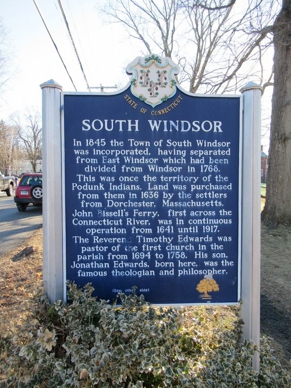 South Windsor Marker image. Click for full size.