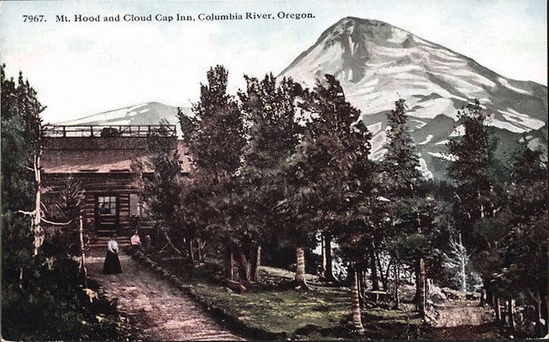 <i>Mt. Hood and Cloud Cap Inn, Columbia River, Ore.</i> image. Click for full size.
