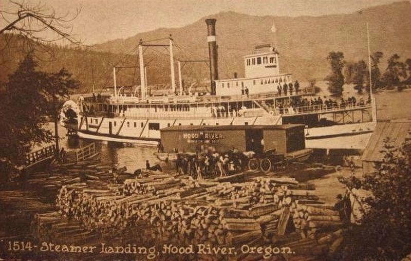 <i>Steamer Landing, Hood River, Oregon.</i> image. Click for full size.