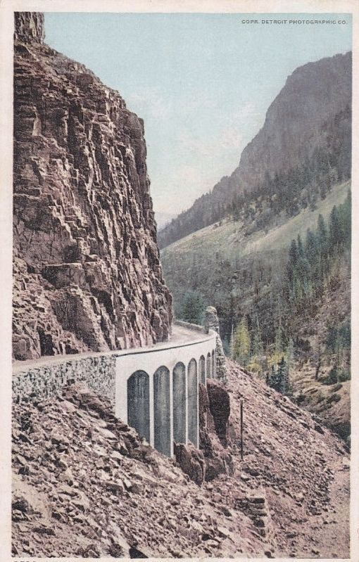 <i>Golden Gate, Yellowstone Park</i> image. Click for full size.