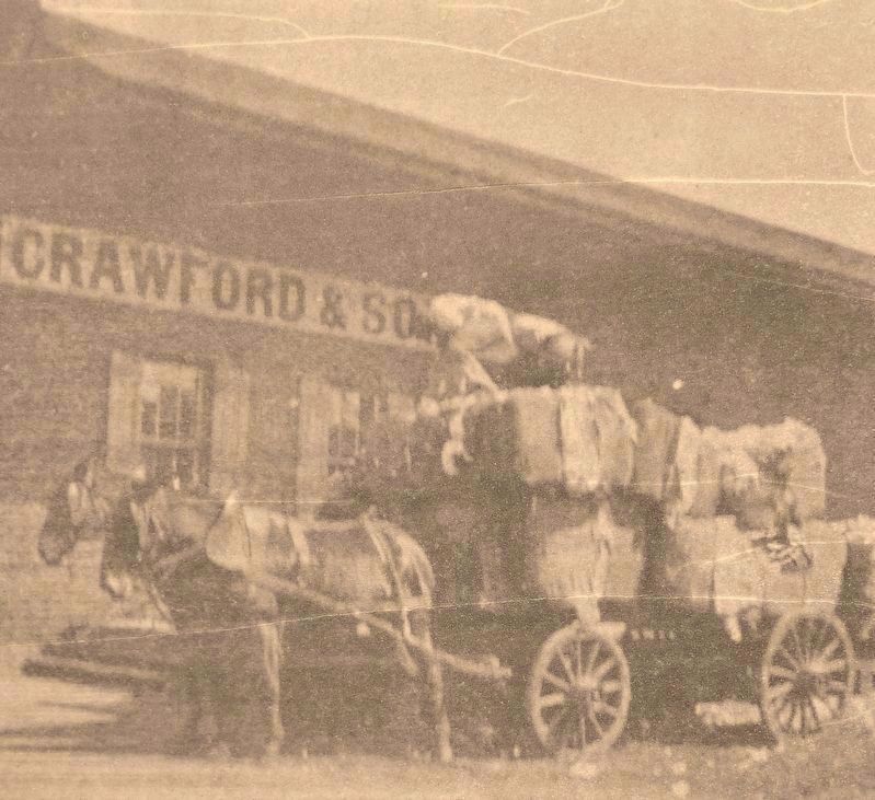 Marker detail: Crawford & Sons, circa 1900 image. Click for full size.
