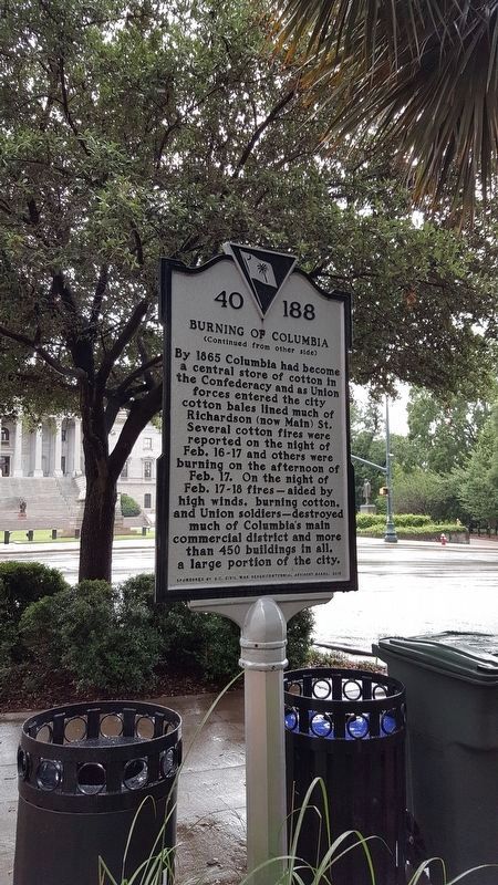 Burning Of Columbia Marker (side 2) image. Click for full size.