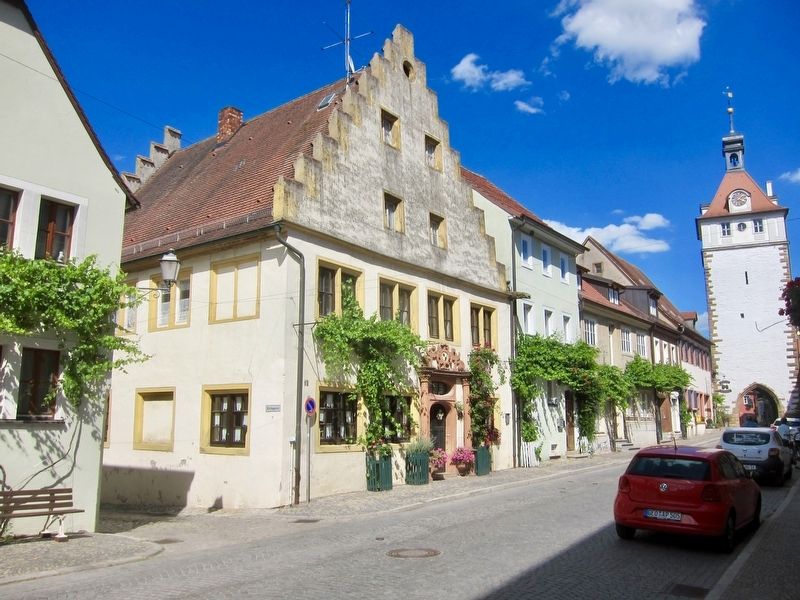Luitpoldstrasse 12 and Marker - Wide view, looking east on Luitpoldstrasse image. Click for full size.
