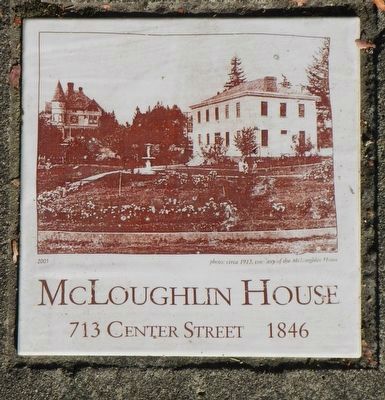 McLoughlin House plaque image. Click for full size.