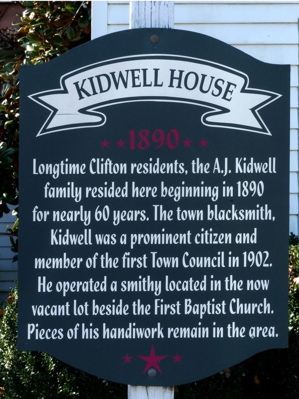 Kidwell House Marker. Click for full size. Kidwell House Marker image. Click for full size.