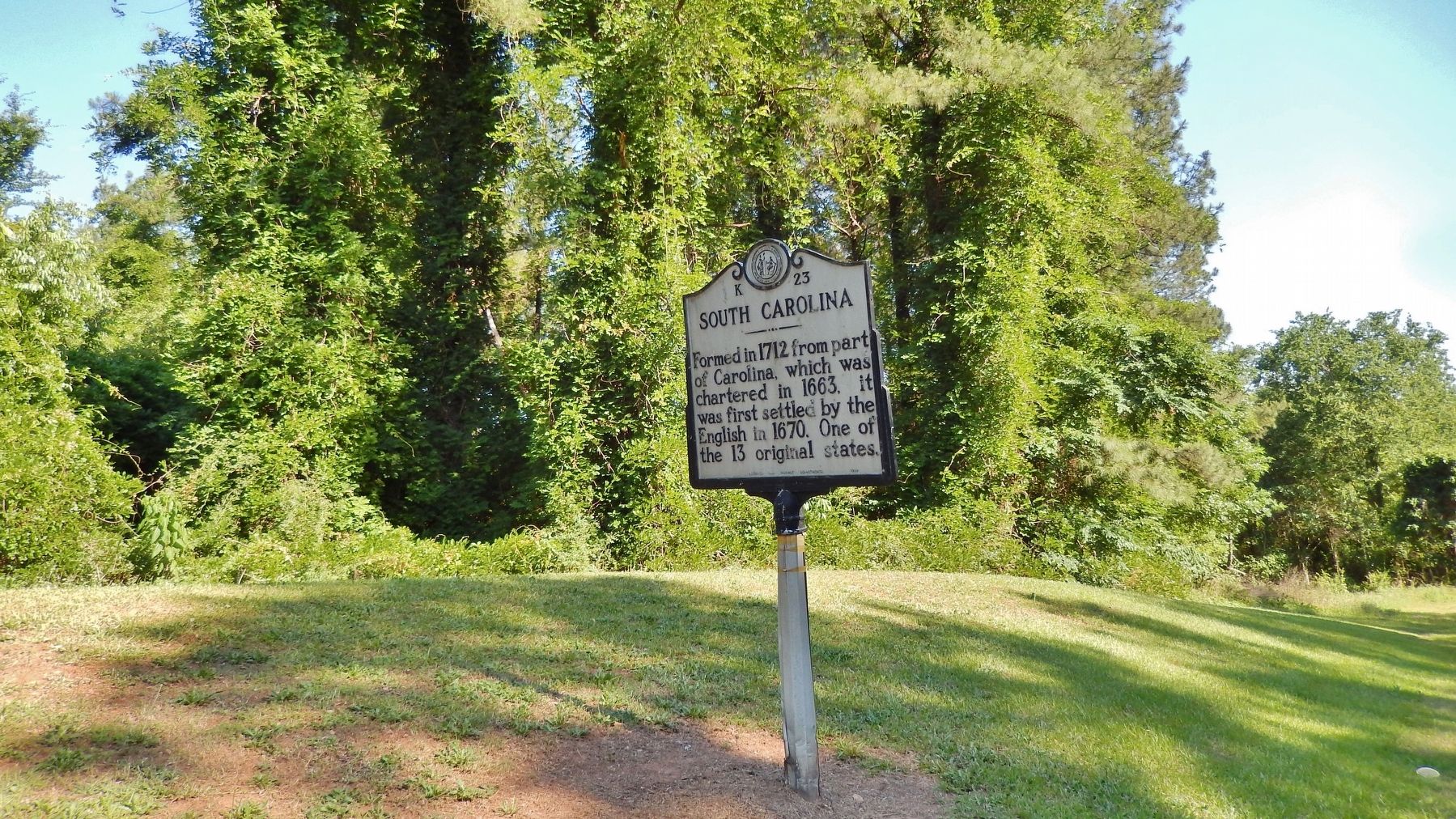 South Carolina Marker (<i>wide view</i>) image. Click for full size.