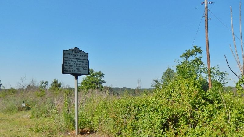 Sherman's March Marker (<i>wide view</i>) image. Click for full size.