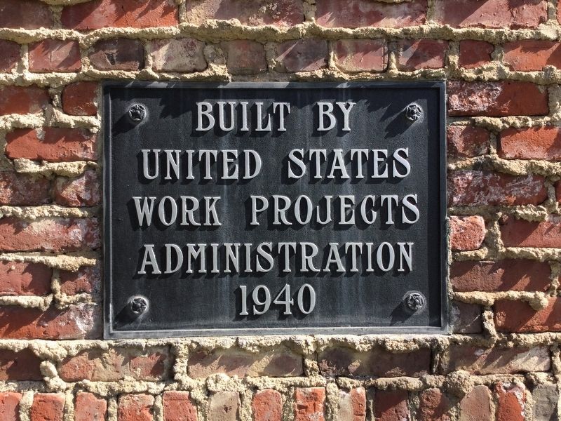 Built by Work Projects Administration - 1940 image. Click for full size.