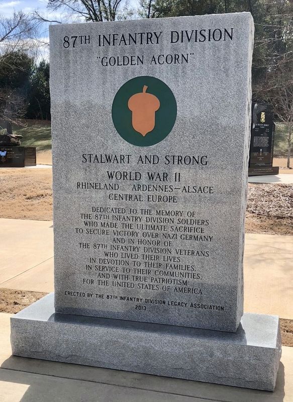 87th Infantry Division Monument image. Click for full size.