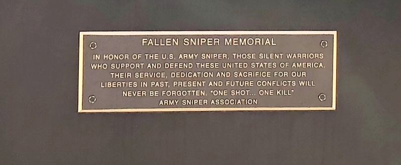 Fallen Sniper Memorial image. Click for full size.