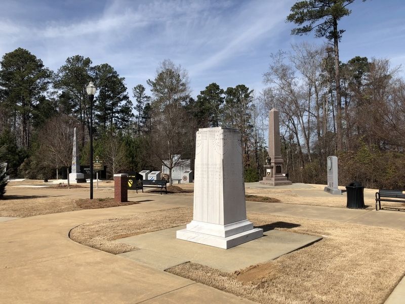 Memorial view looking west along the Walk of Honor. image. Click for full size.
