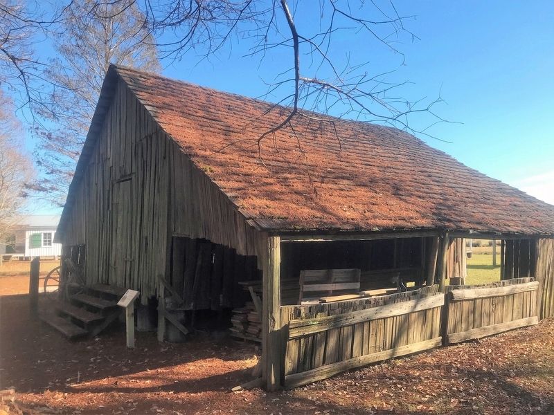Split-Cypress Barn Marker image. Click for full size.