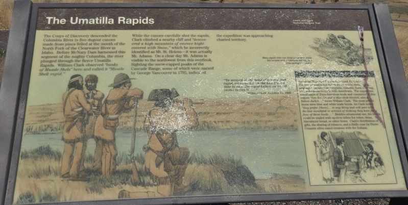 The Umatilla Rapids Marker image. Click for full size.