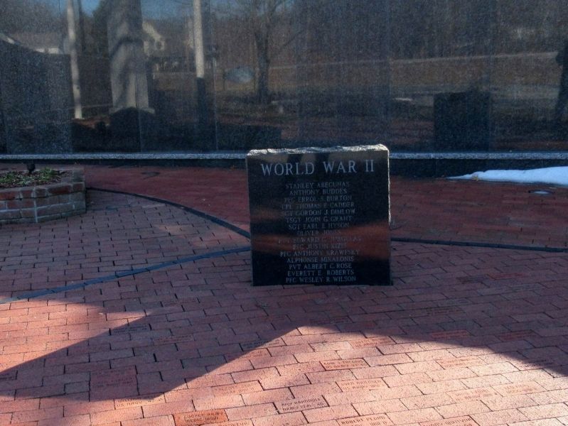 South Windsor World War II Memorial. Click for full size. South Windsor World War II Memorial image. Click for full size.