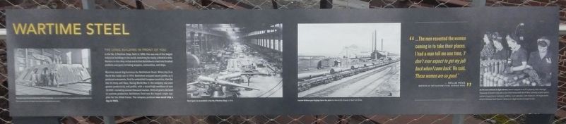Wartime Steel Marker. Click for full size. Wartime Steel Marker image. Click for full size.