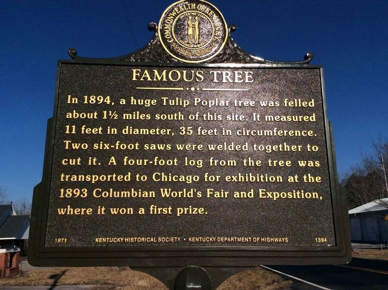 Famous Tree Marker (updated) image. Click for full size.