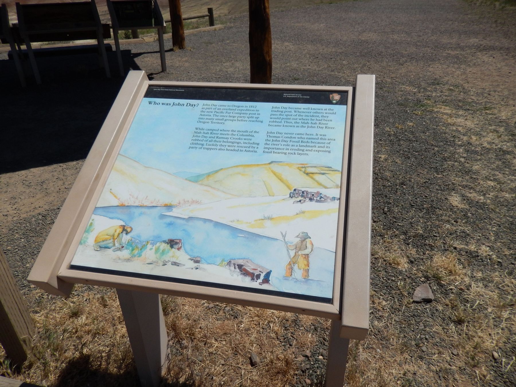 Who was John Day? Marker (<i>wide view</i>) image. Click for full size.