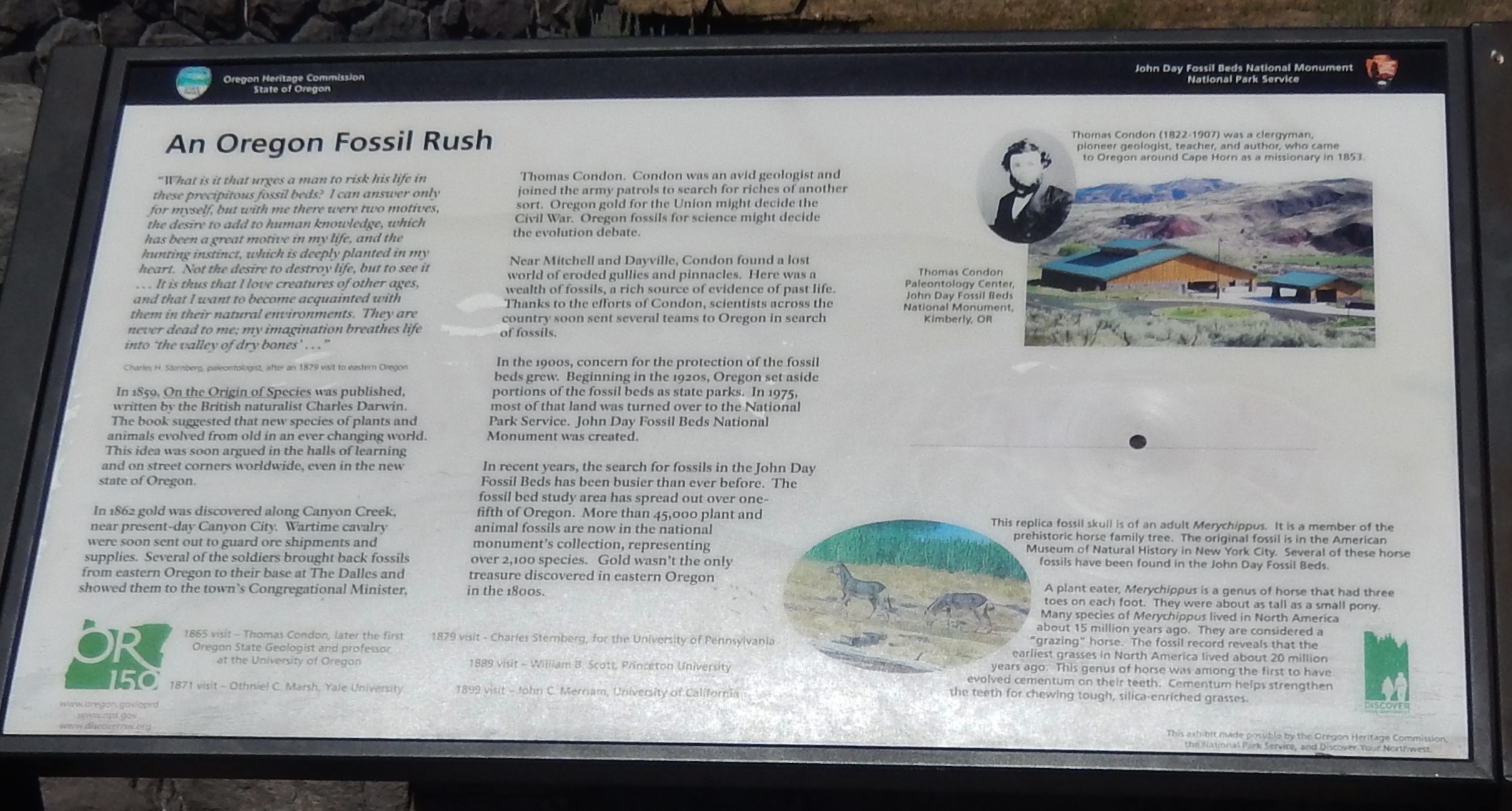 An Oregon Fossil Rush Marker