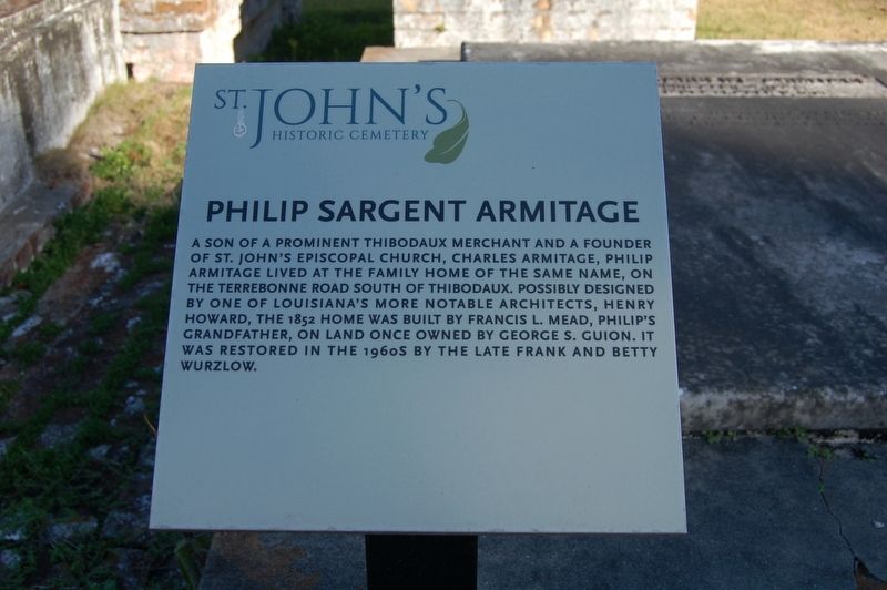 Philip Sargent Armitage Marker image. Click for full size.