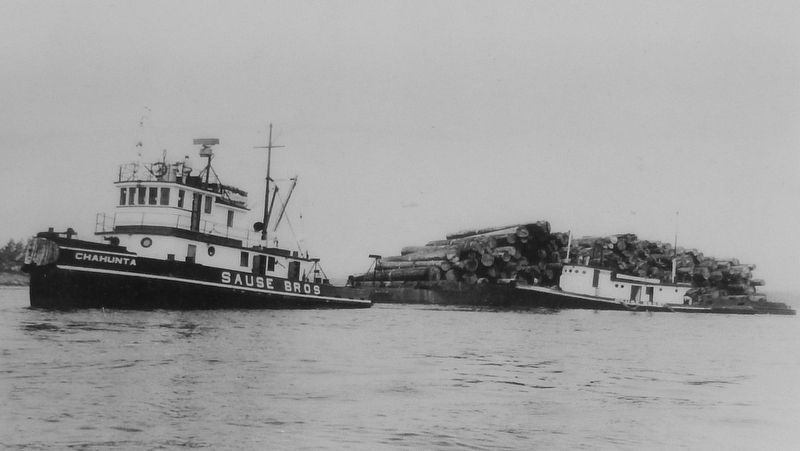 Marker detail: Marshfield waterfront around 1900. Click for full size. Marker detail: Marshfield waterfront around 1900 image. Click for full size.