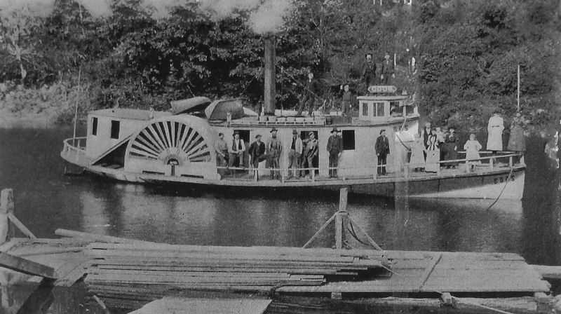 Marker detail: Steamboat <i>Coos</i> image. Click for full size.