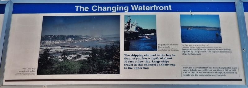 The Changing Waterfront Marker (<i>center panel</i>) image. Click for full size.