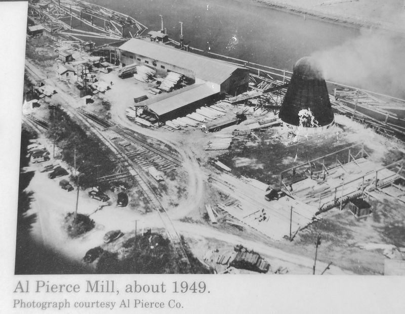 Marker detail: Al Pierce Mill, about 1949 image. Click for full size.