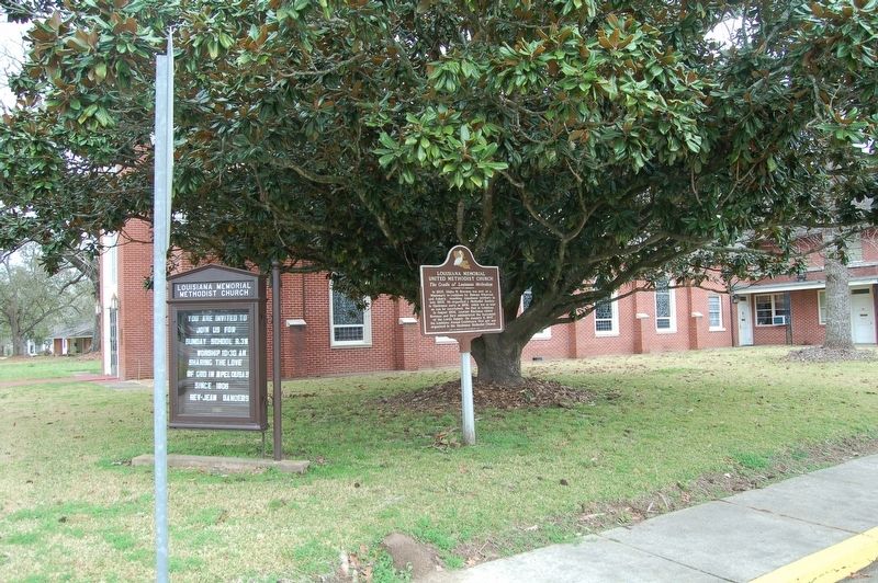 Louisiana Memorial United Methodist Church Marker image. Click for full size.