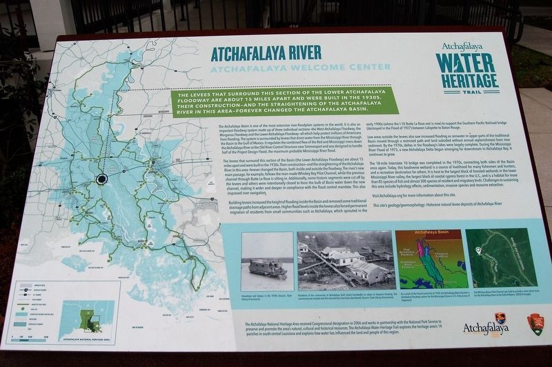 Atchafalaya River Marker image. Click for full size.