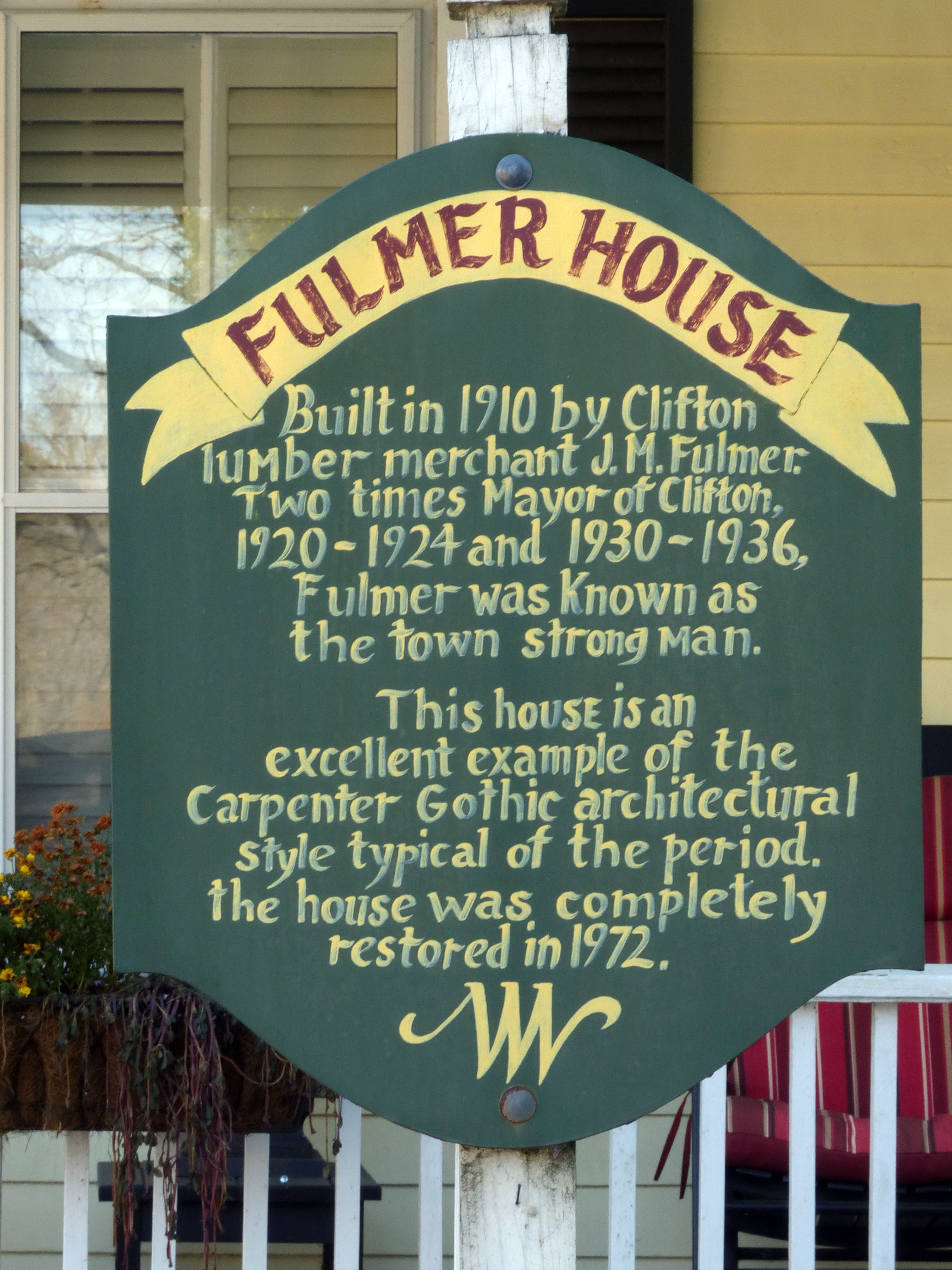 Fulmer House Marker