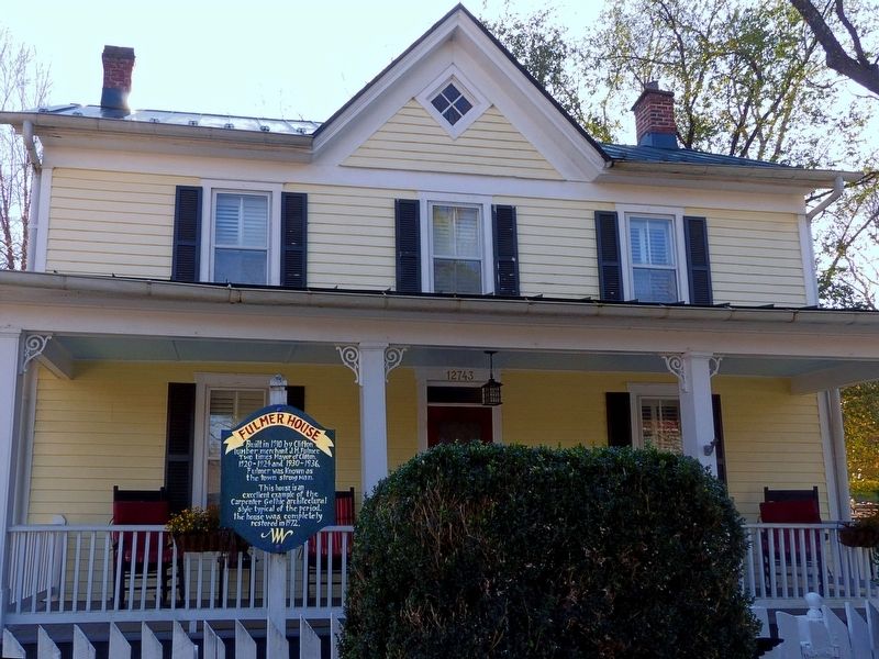 Fulmer House Marker image. Click for full size.