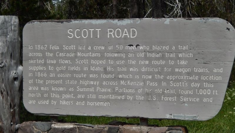 Scott Road Marker. Click for full size. Scott Road Marker image. Click for full size.