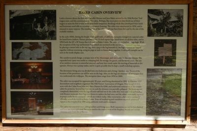 The Baker Cabin Overview Marker image. Click for full size.