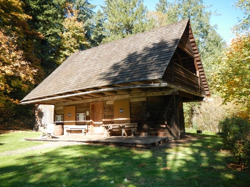 The Baker Family Cabin and Marker image. Click for full size.