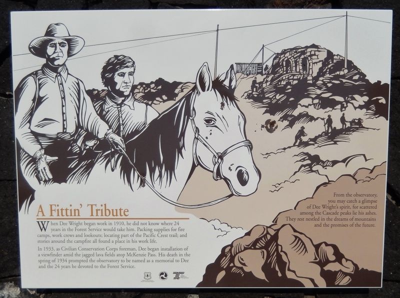 A Fittin' Tribute Marker. Click for full size. A Fittin' Tribute Marker image. Click for full size.