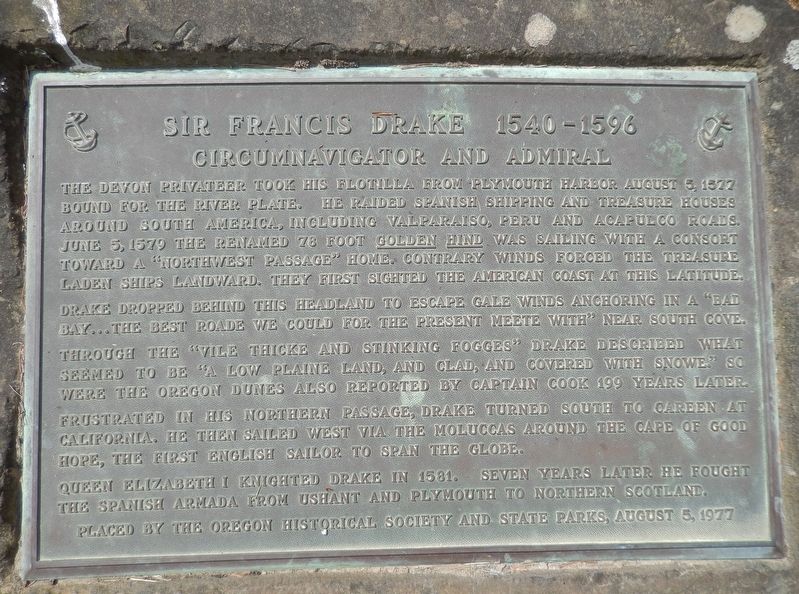 Sir Francis Drake 1540-1596 Marker. Click for full size. Sir Francis Drake 1540-1596 Marker image. Click for full size.