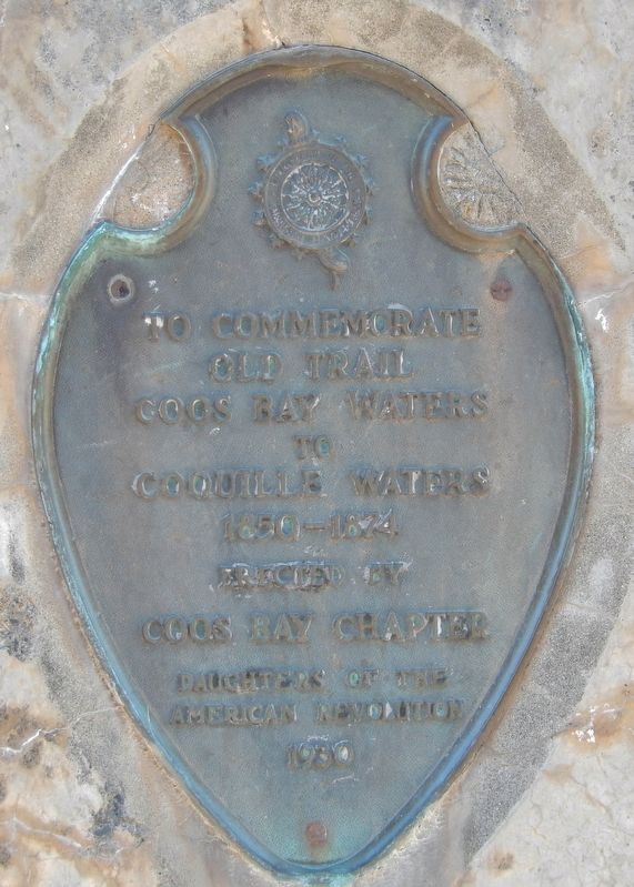 Coos Bay Waters to Coquille Waters Trail Marker image. Click for full size.
