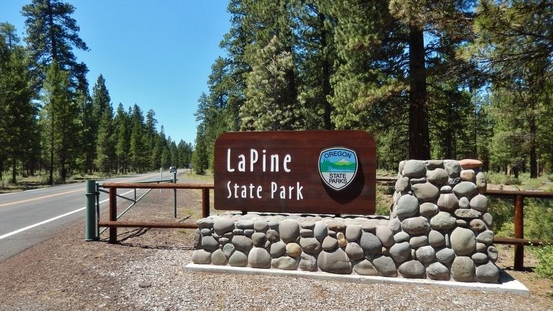 La Pine State Park Entrance image. Click for full size.